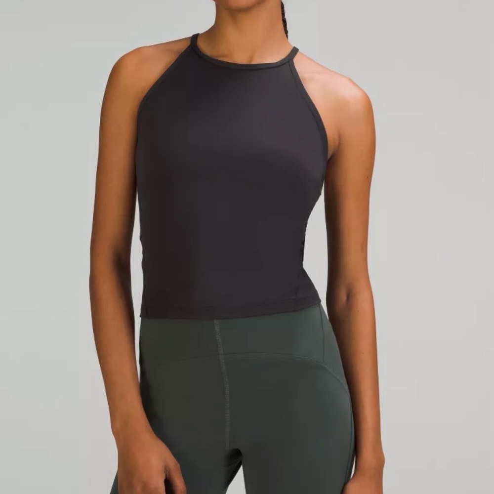 lululemon athletica Black High-Neck Cropped Tank